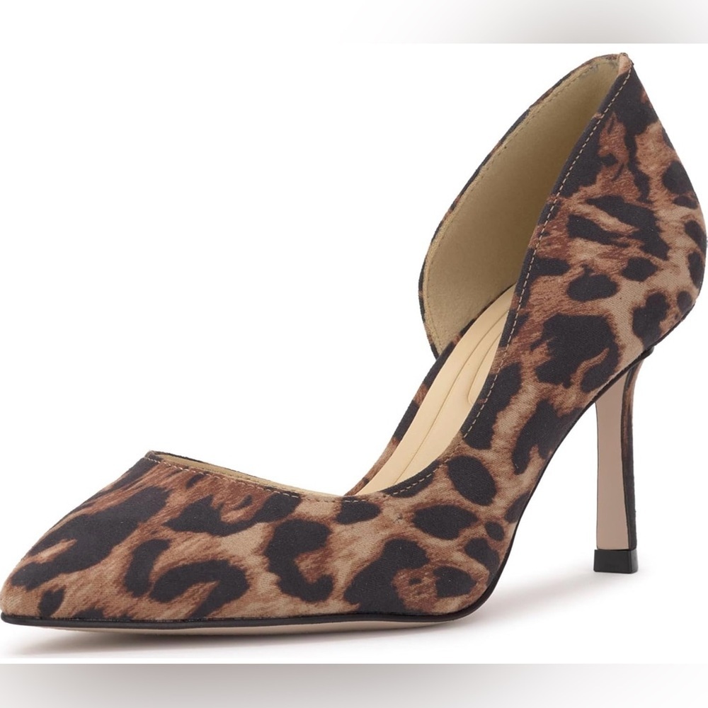Jessica Simpson Leopard Print Pointed Toe D'Orsay Pump Size 7.5